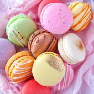 macarons morango